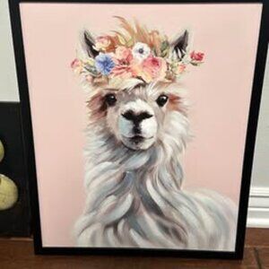 Llama Wall Print